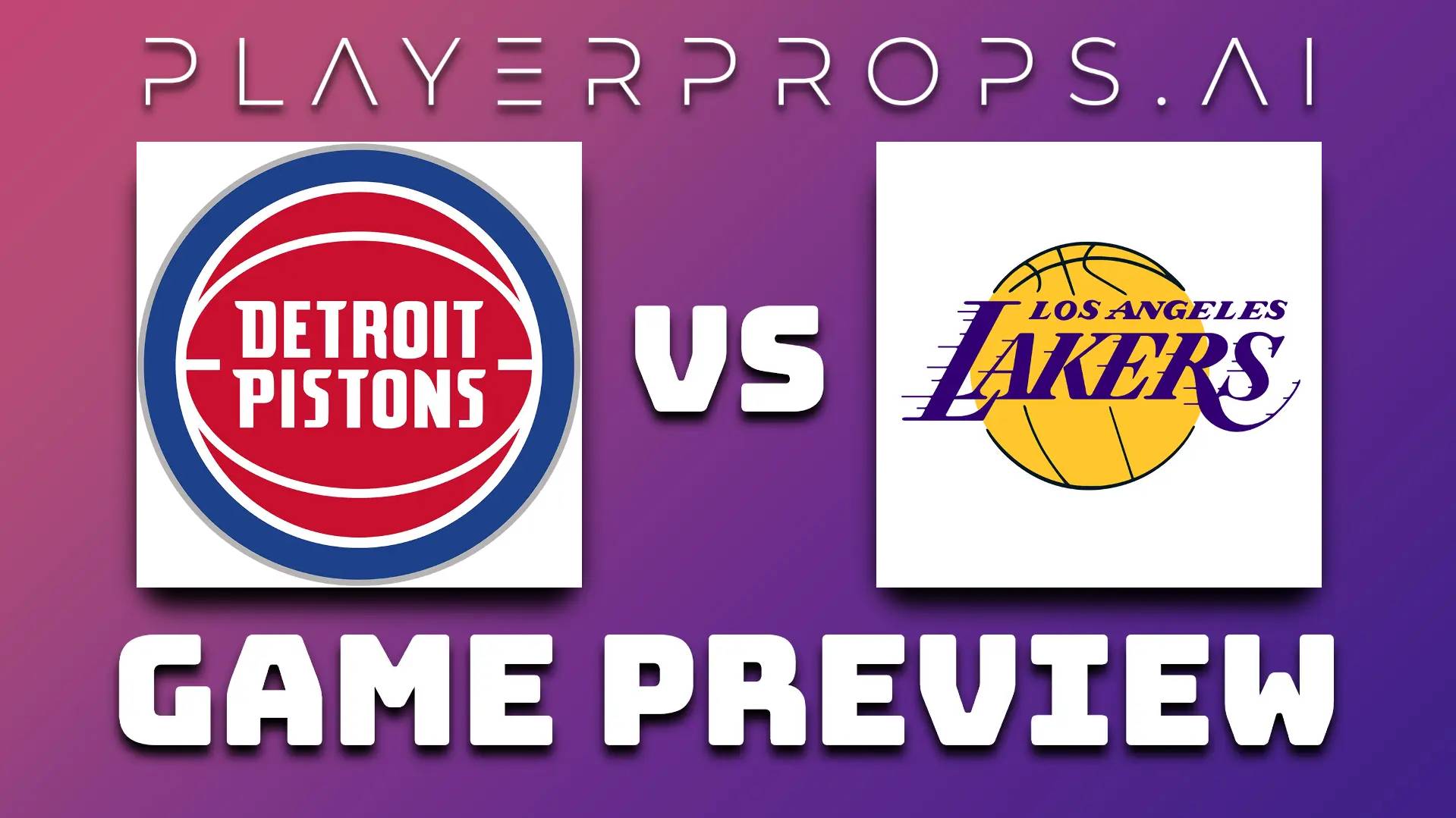 NBA DET vs LAL
