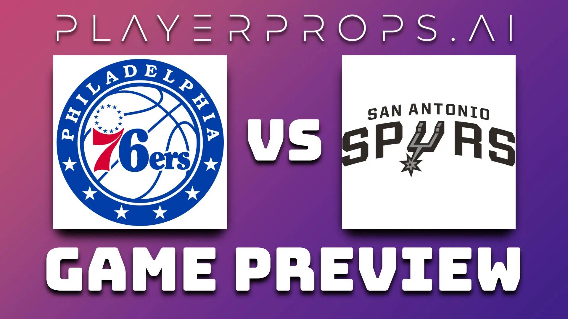 NBA PHI vs SAS