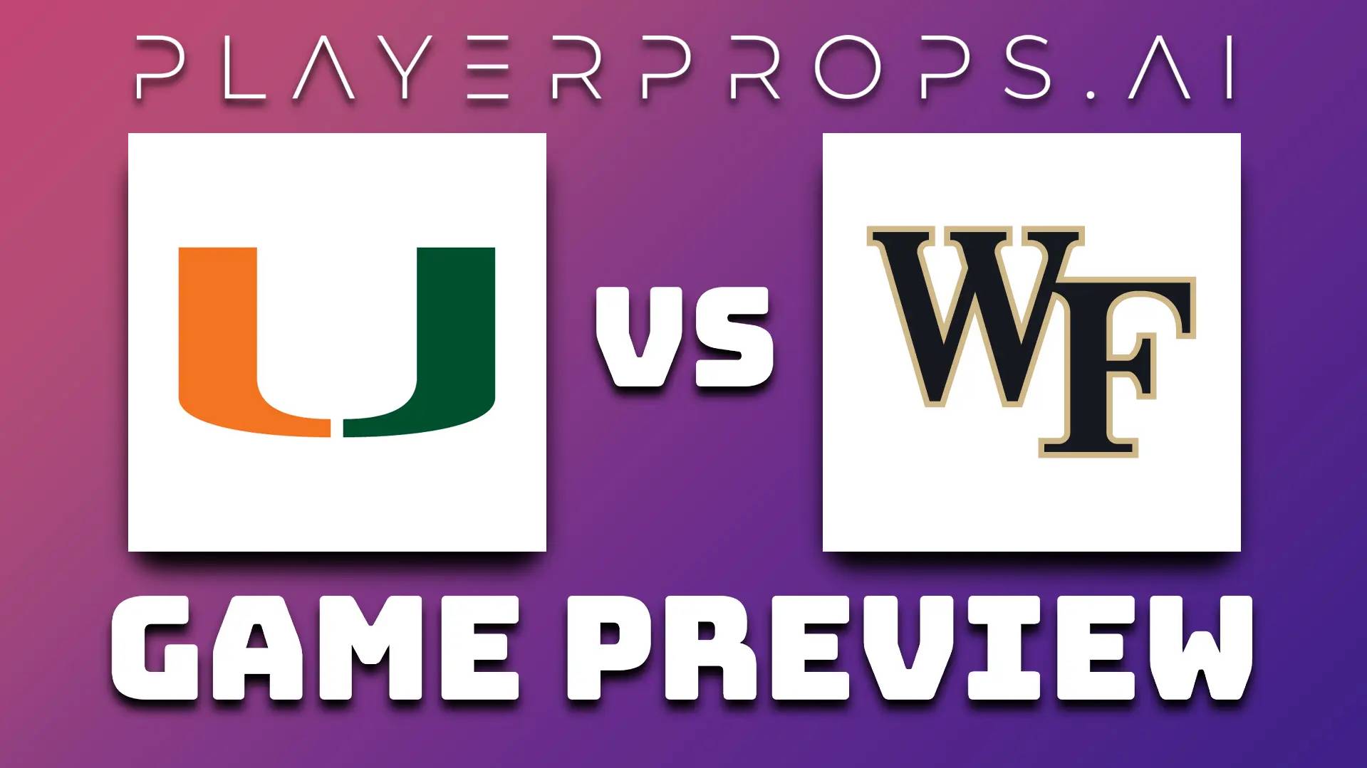 CBB MIA vs WAKE