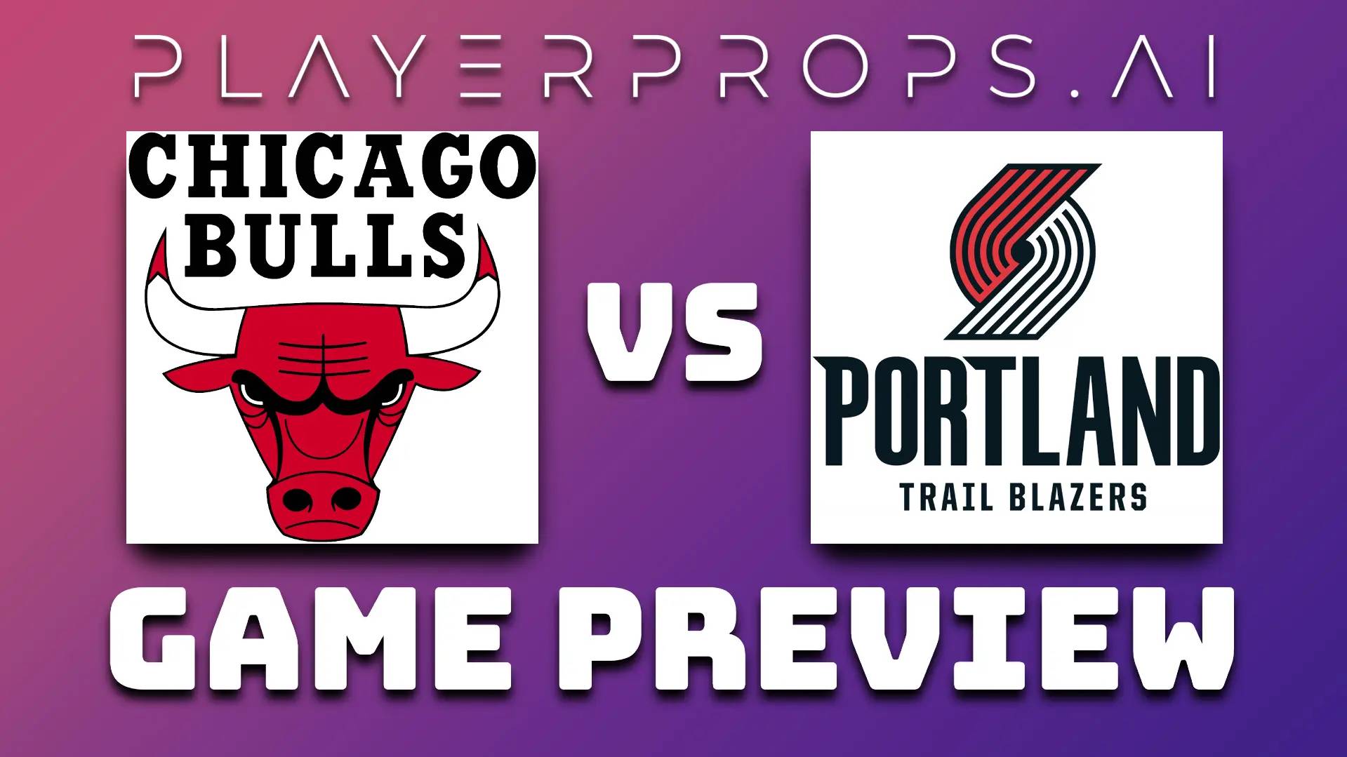 NBA CHI vs POR