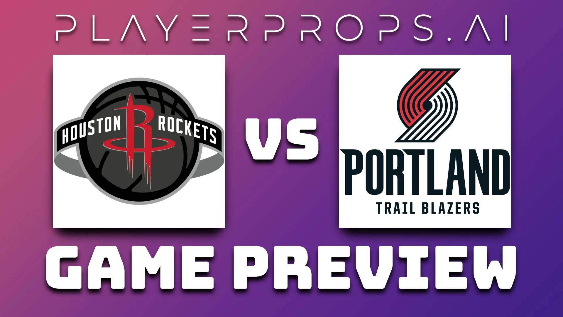 NBA HOU vs POR