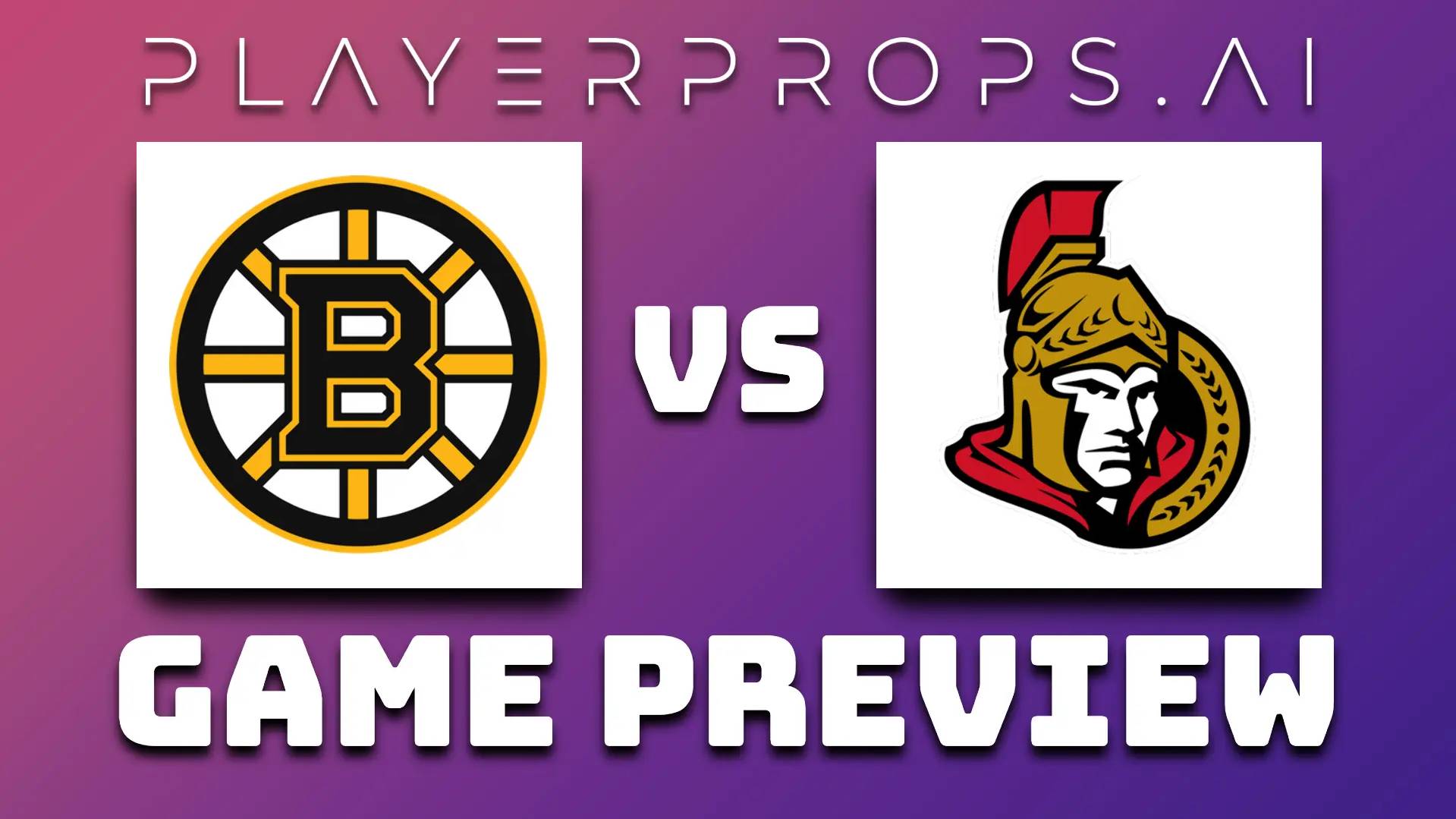 NHL BOS vs OTT
