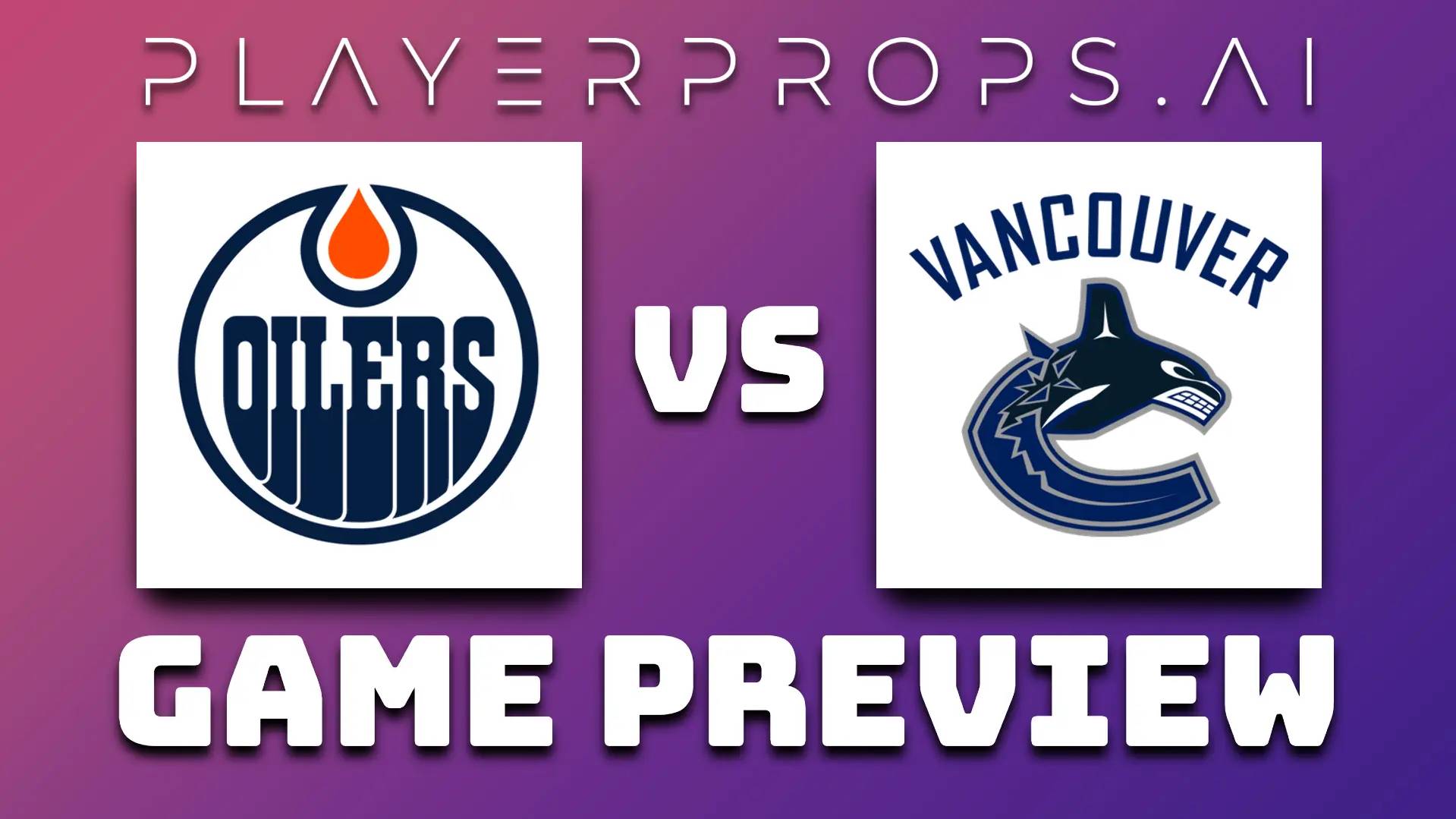 NHL EDM vs VAN