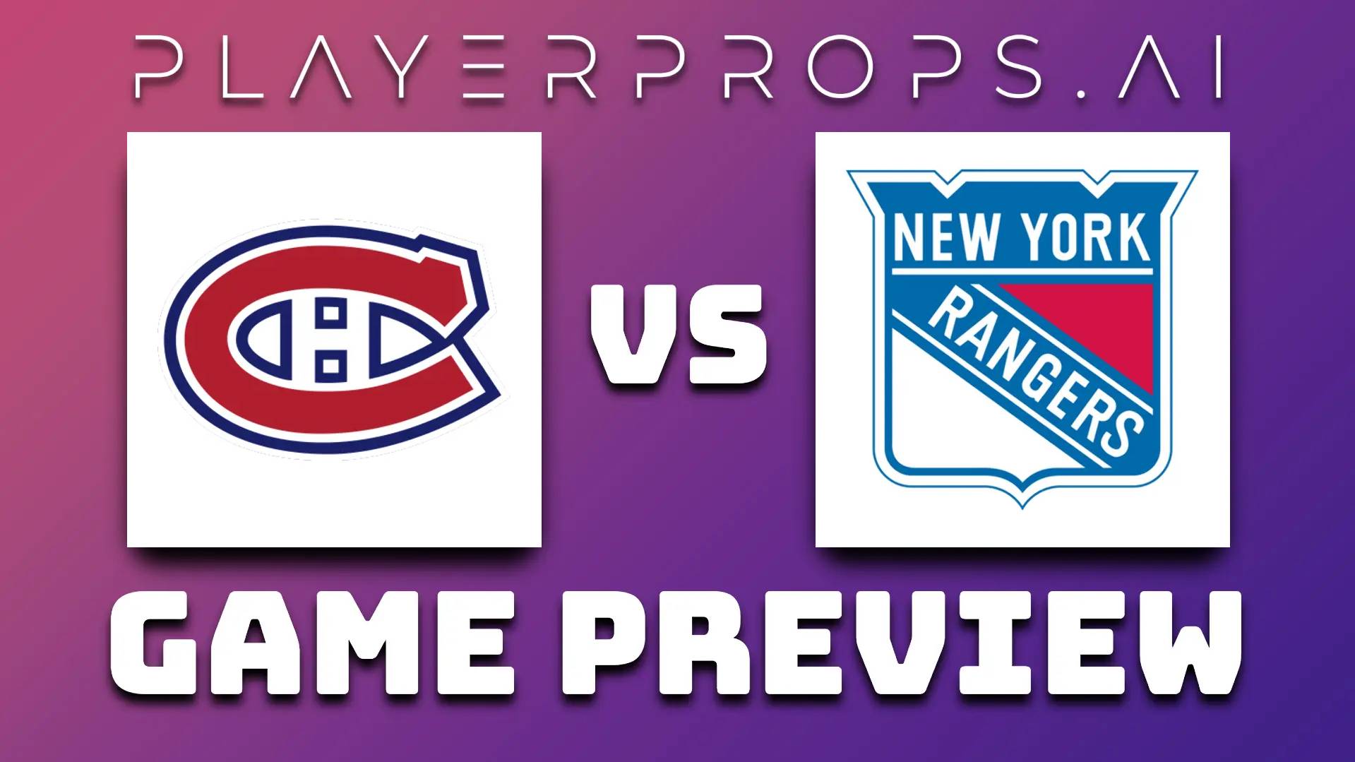 NHL MTL vs NYR