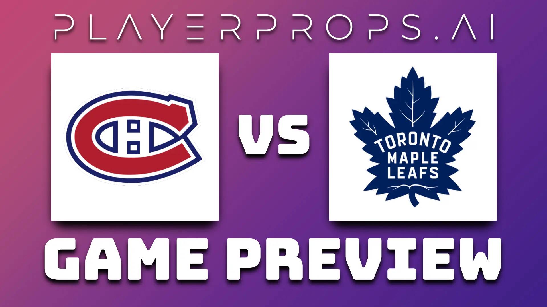 NHL MTL vs TOR