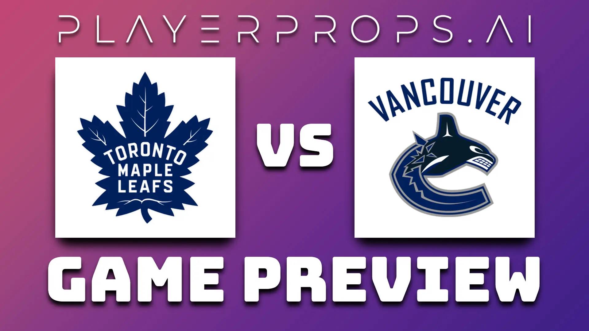 NHL TOR vs VAN