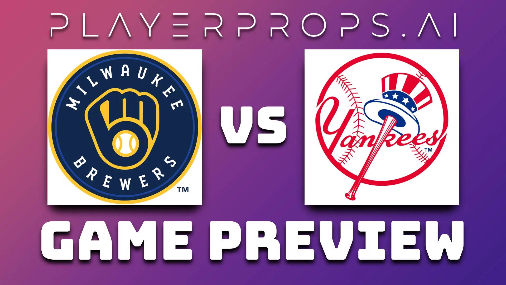 MLB MIL vs NYY