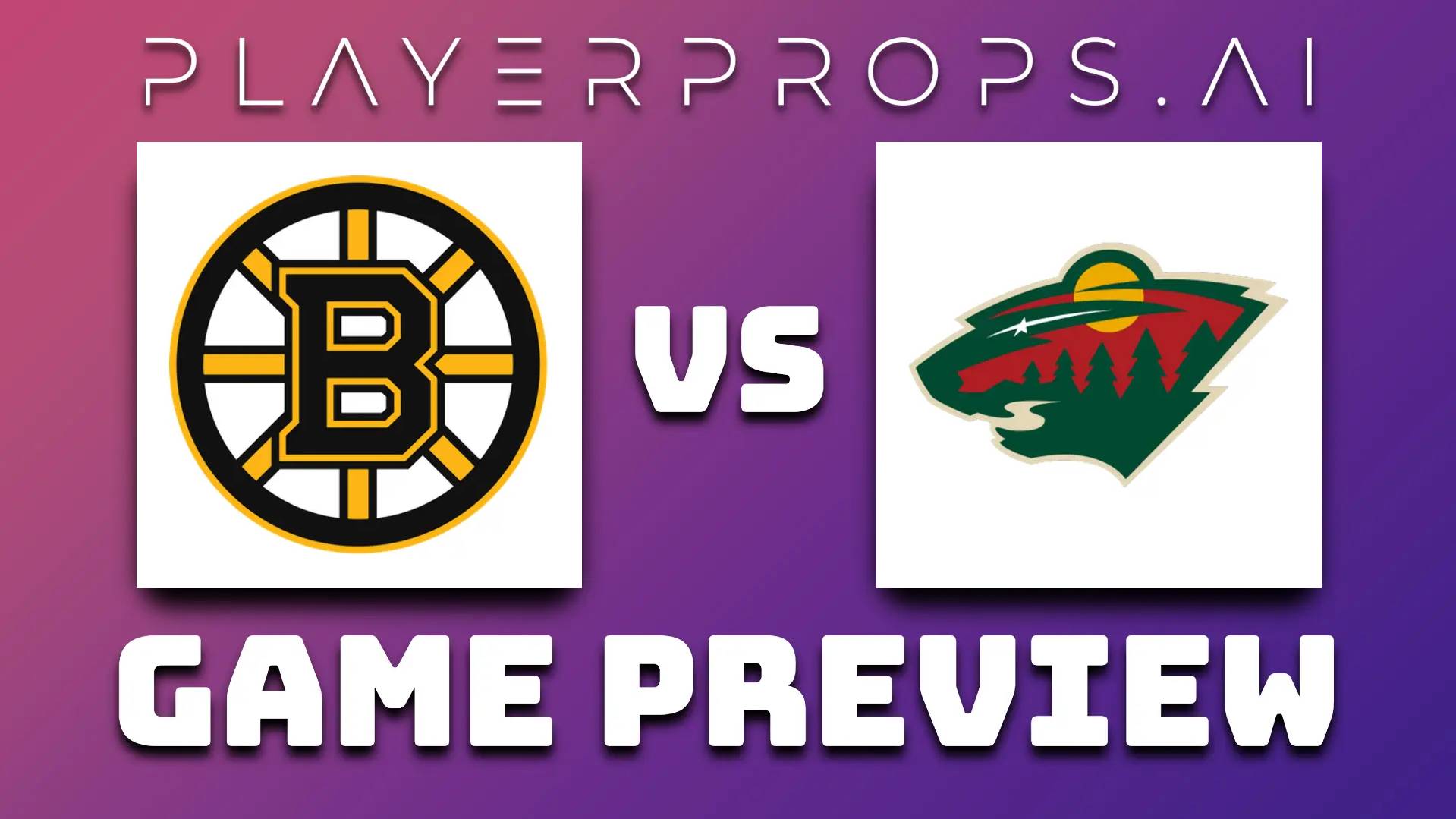 NHL BOS vs MIN