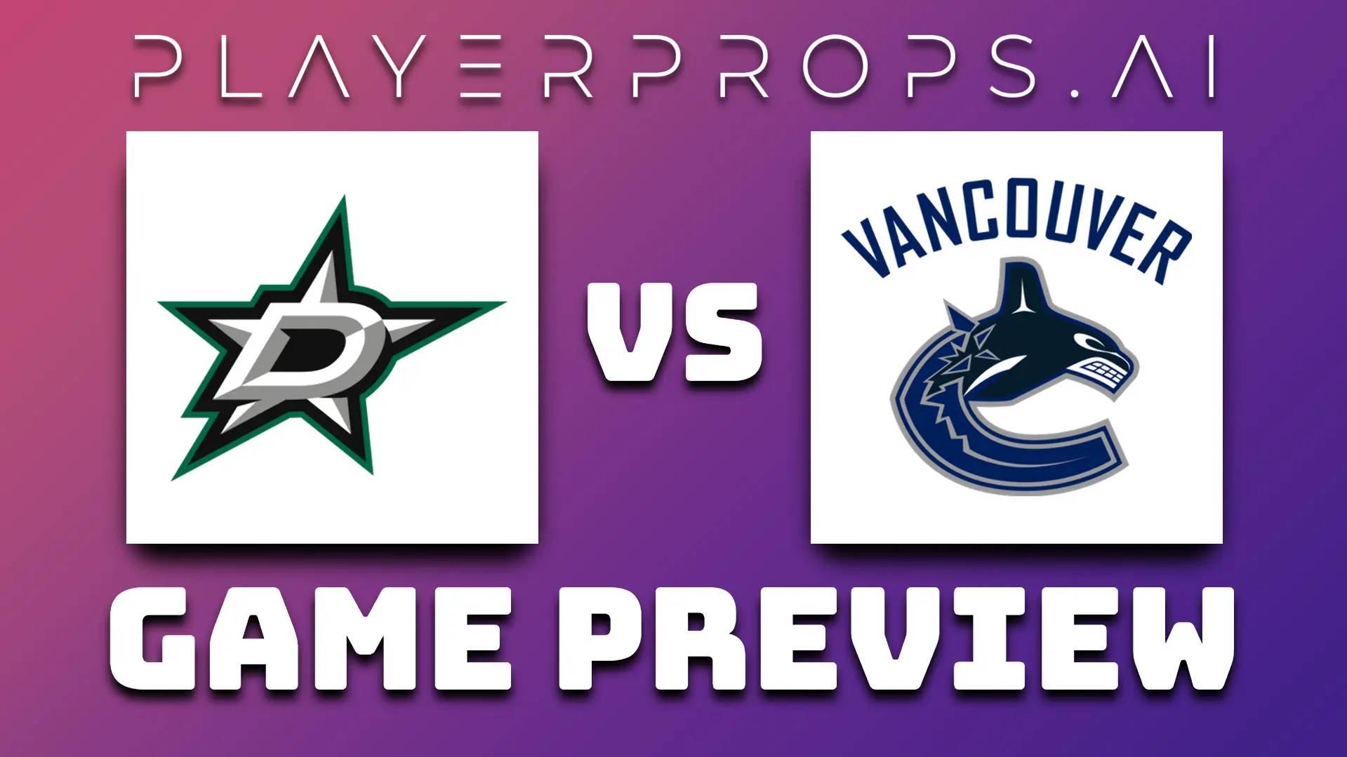 NHL DAL vs VAN