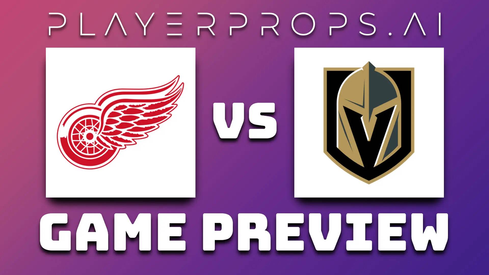 NHL DET vs VGK