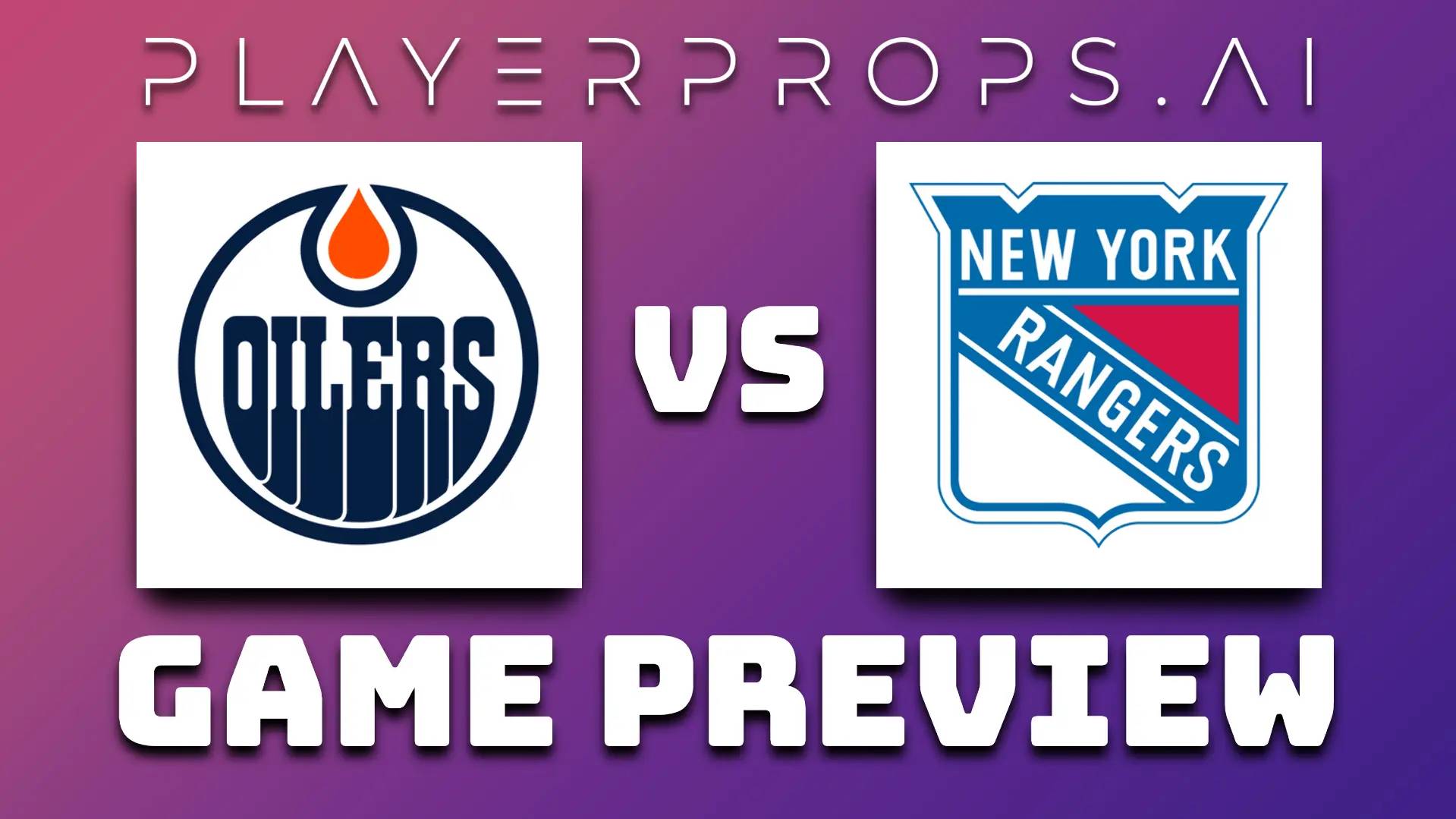 NHL EDM vs NYR