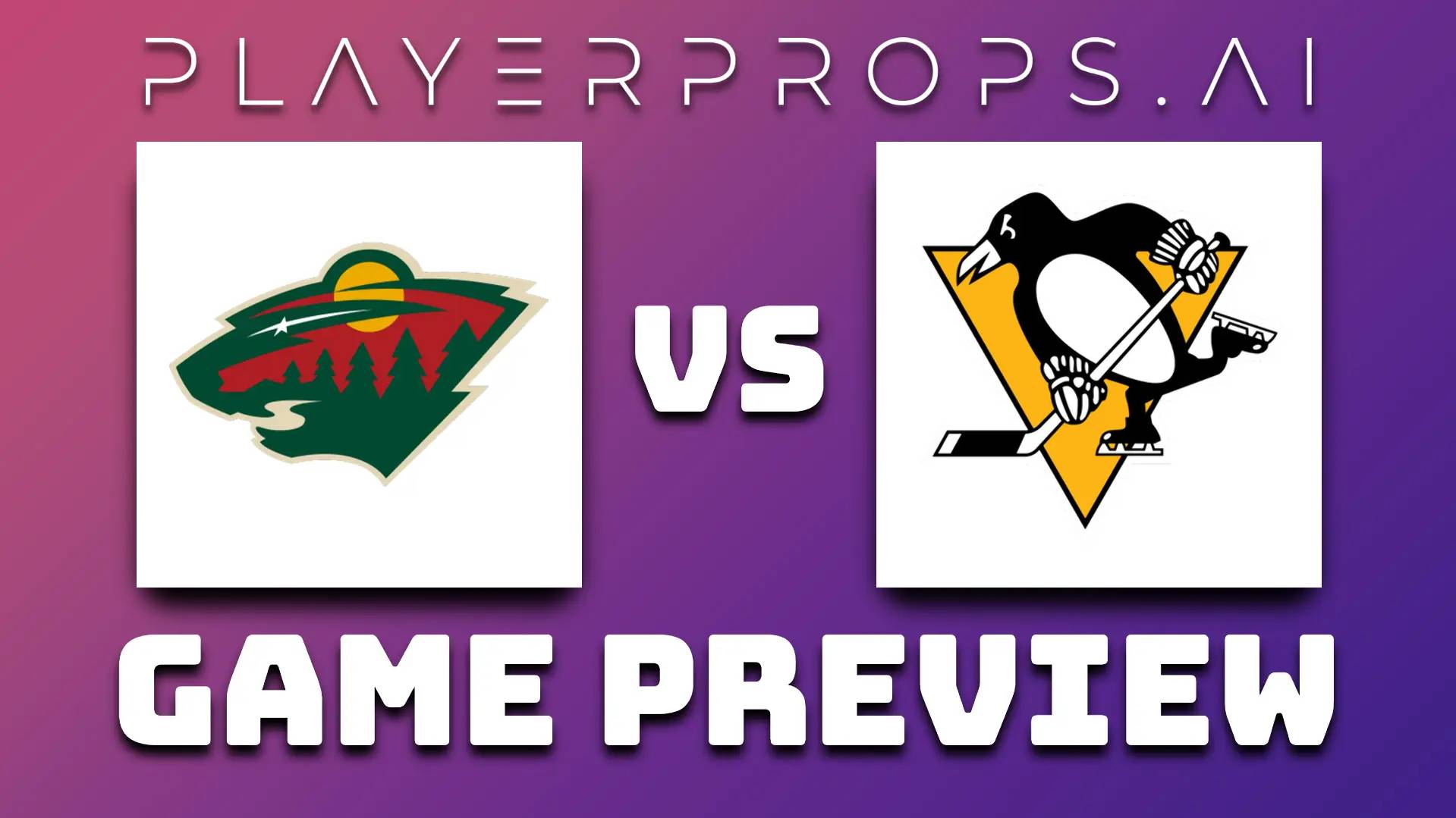 NHL MIN vs PIT