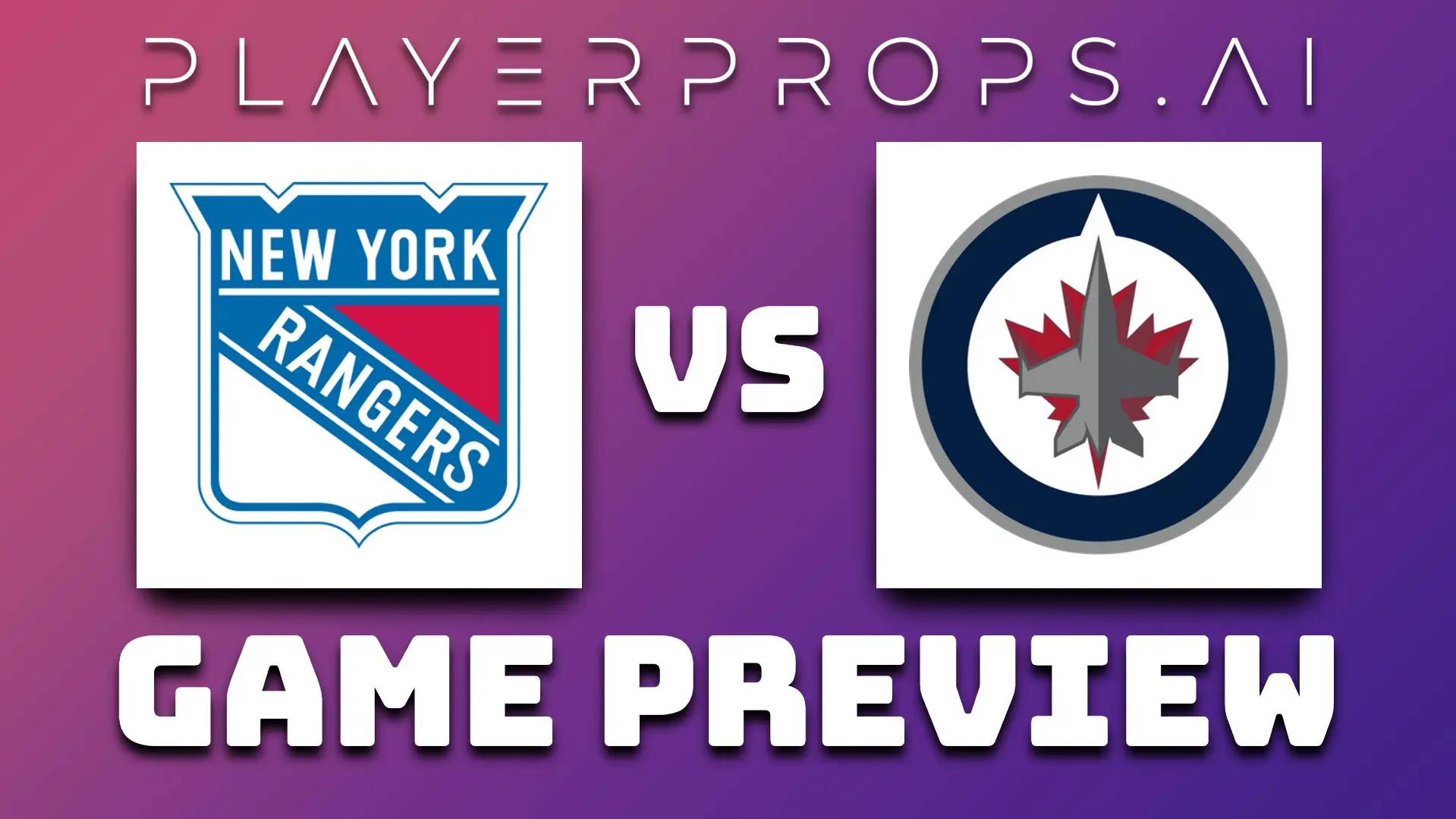 NHL NYR vs WPG