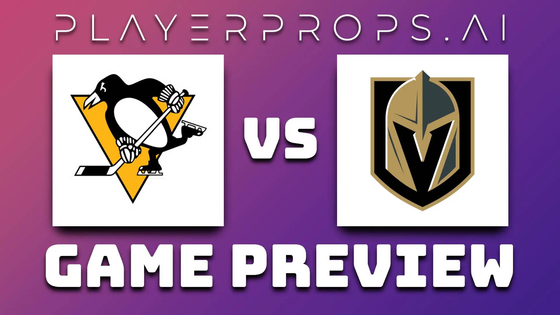 NHL PIT vs VGK