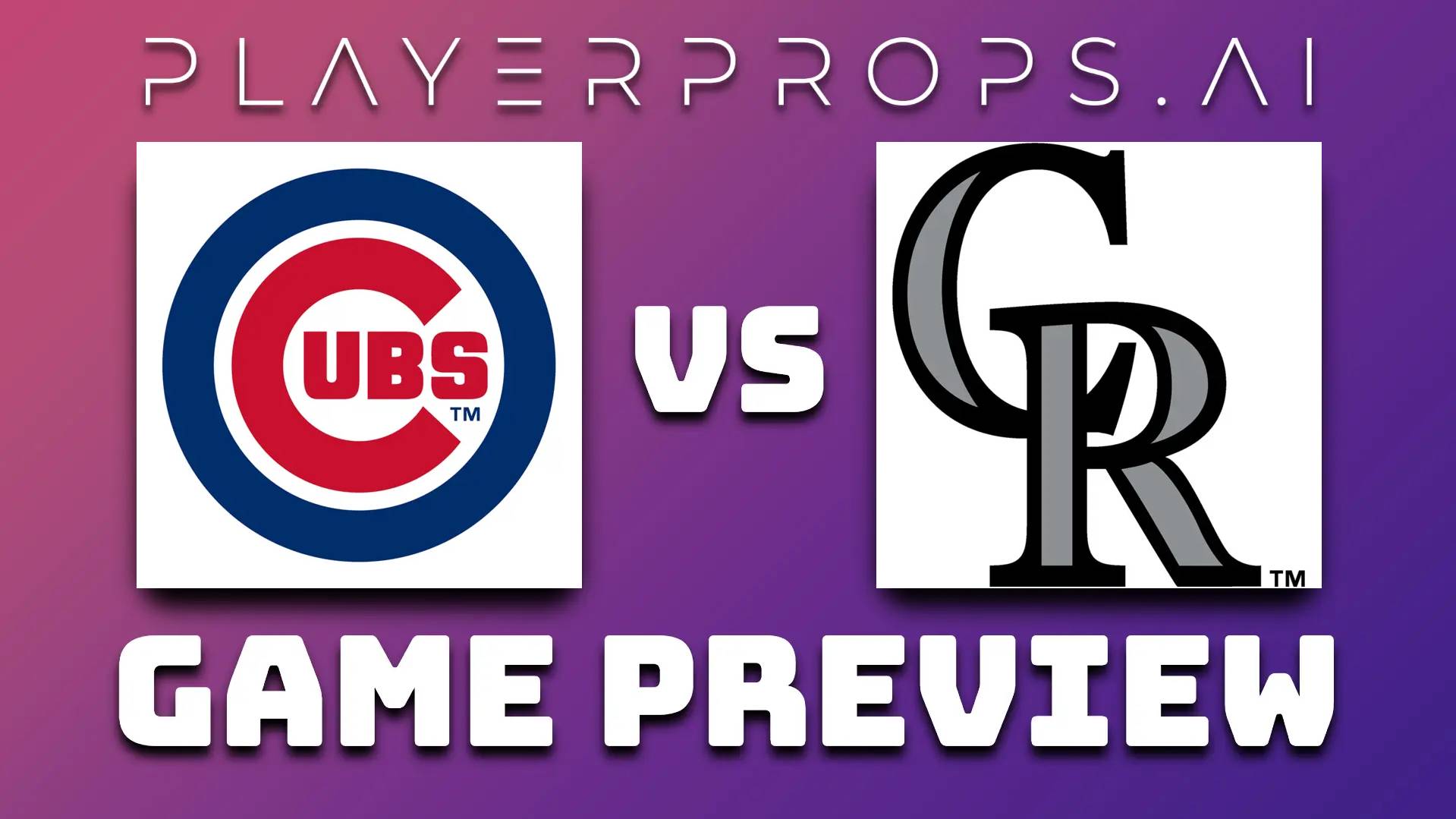 MLB CHC vs COL