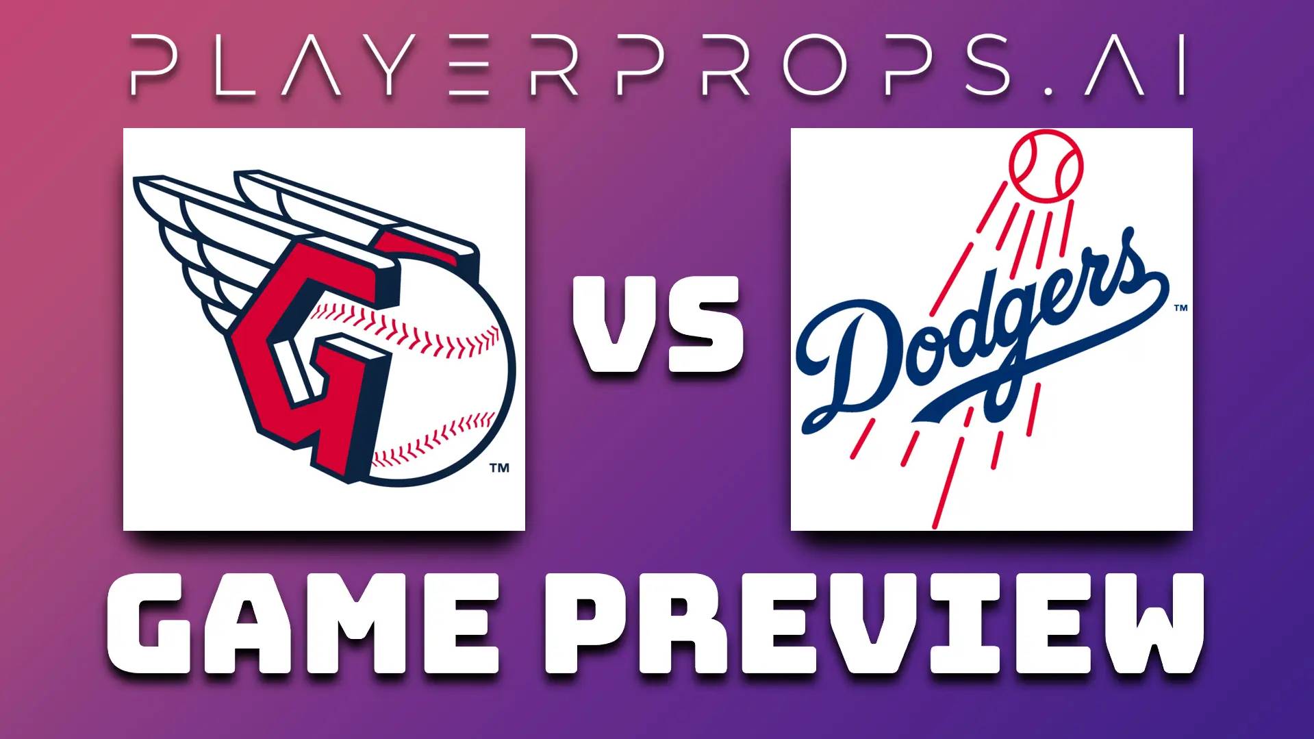 MLB CLE vs LAD