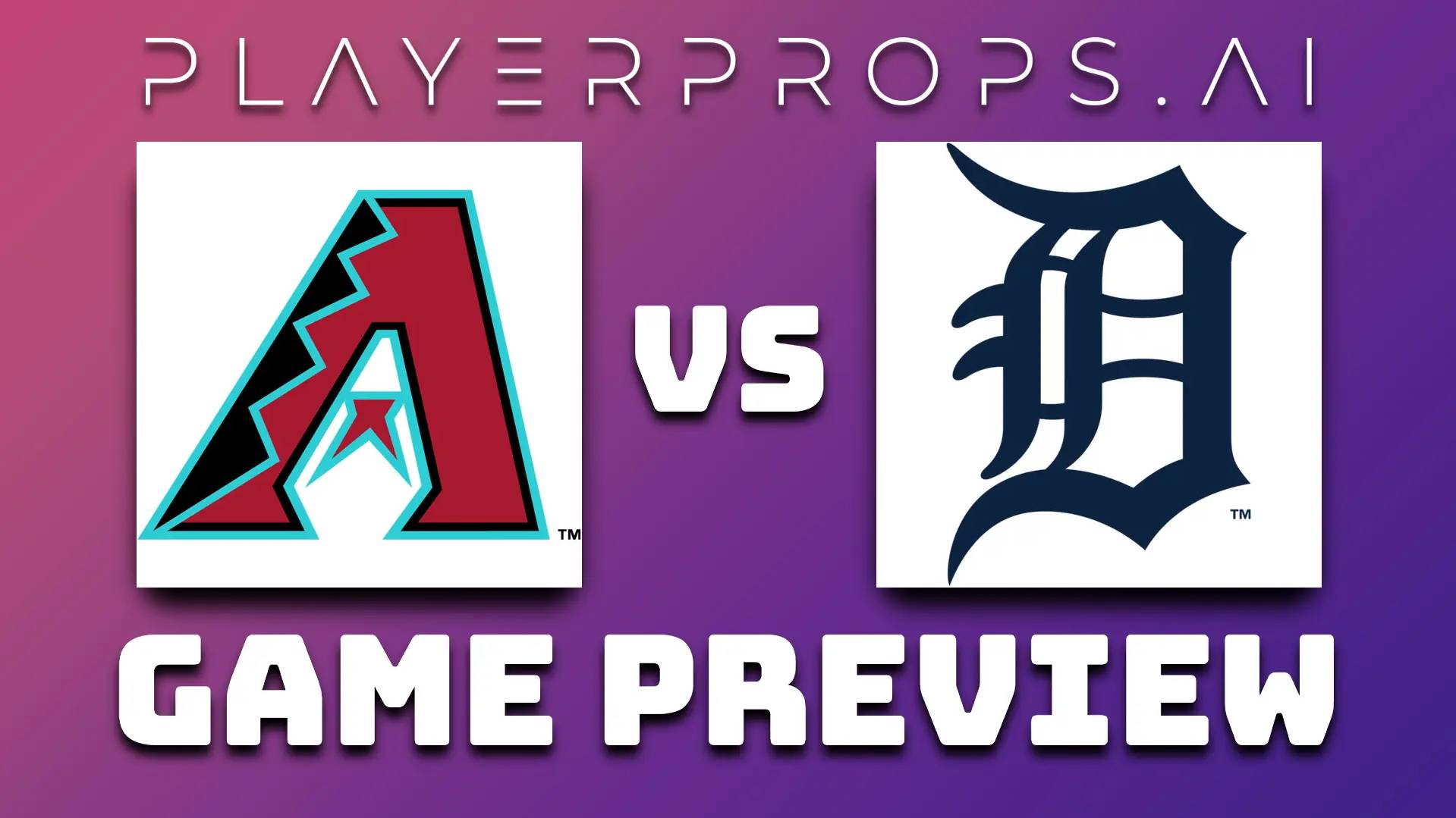 MLB AZ vs DET