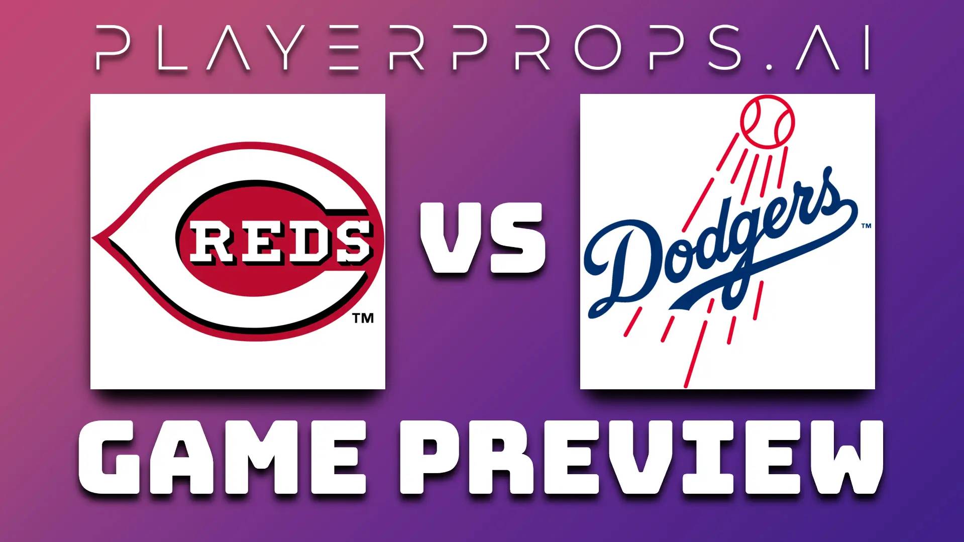 MLB CIN vs LAD