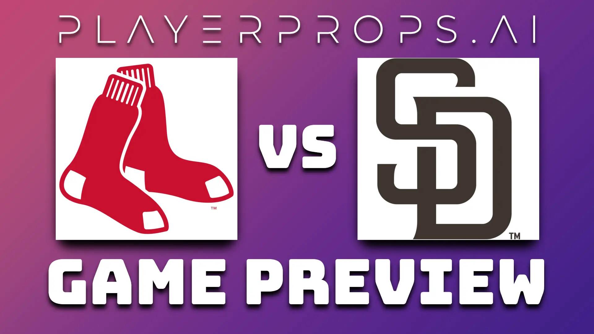 MLB BOS vs SD