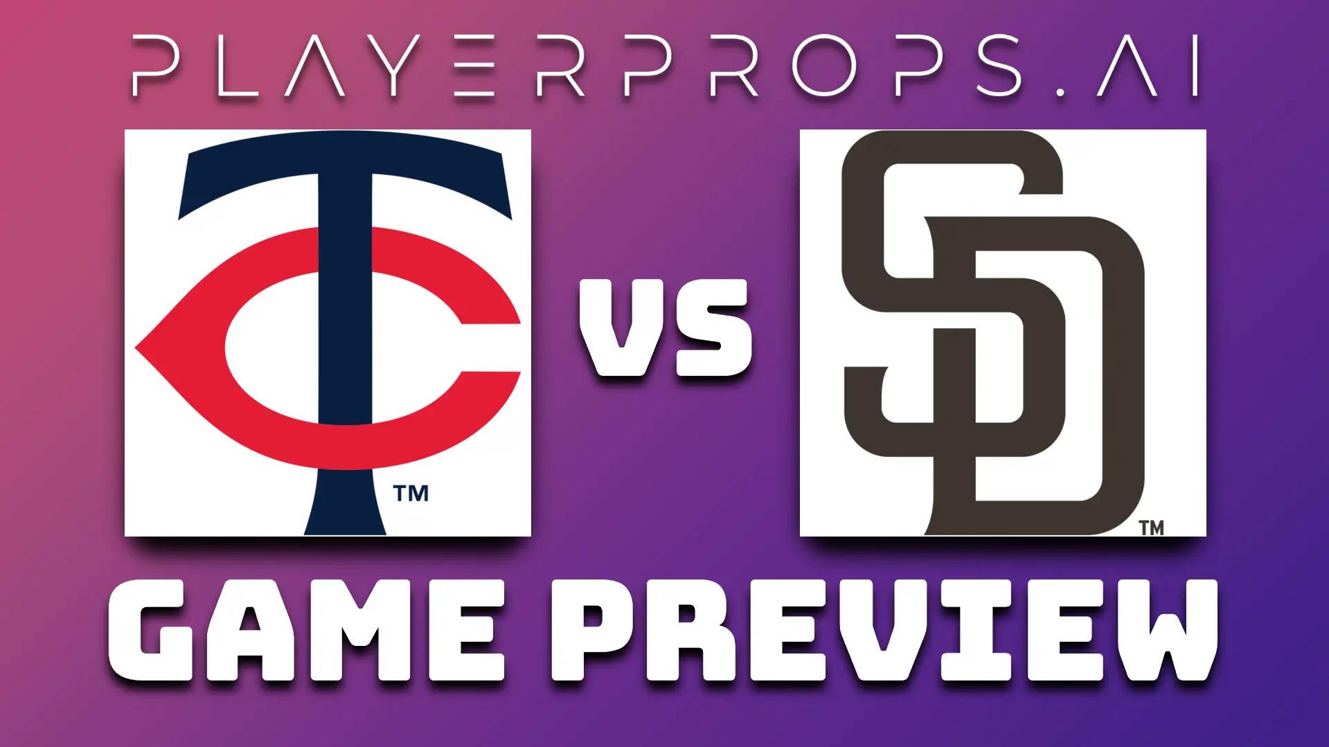 MLB MIN vs SD