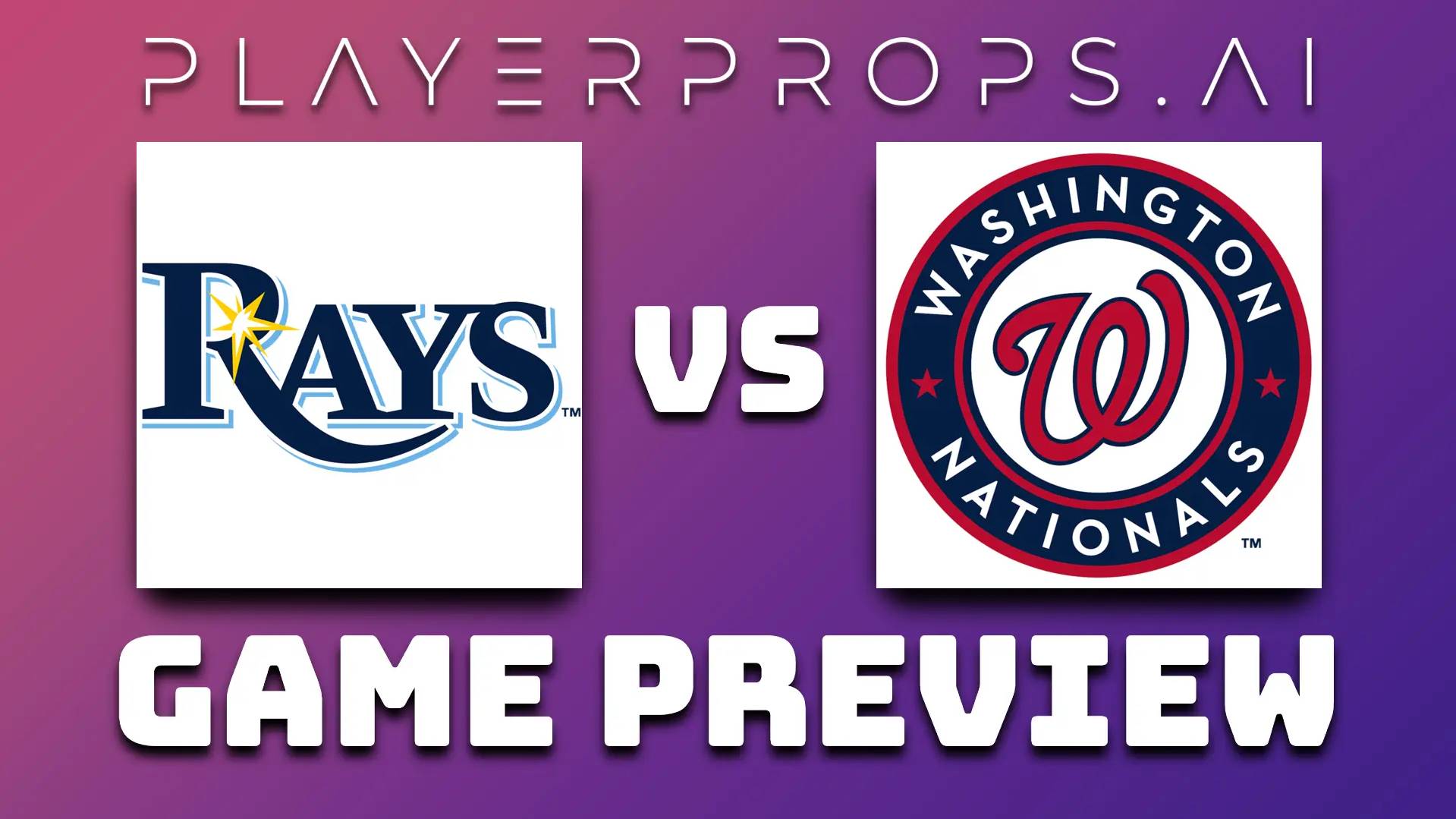 MLB TB vs WSH
