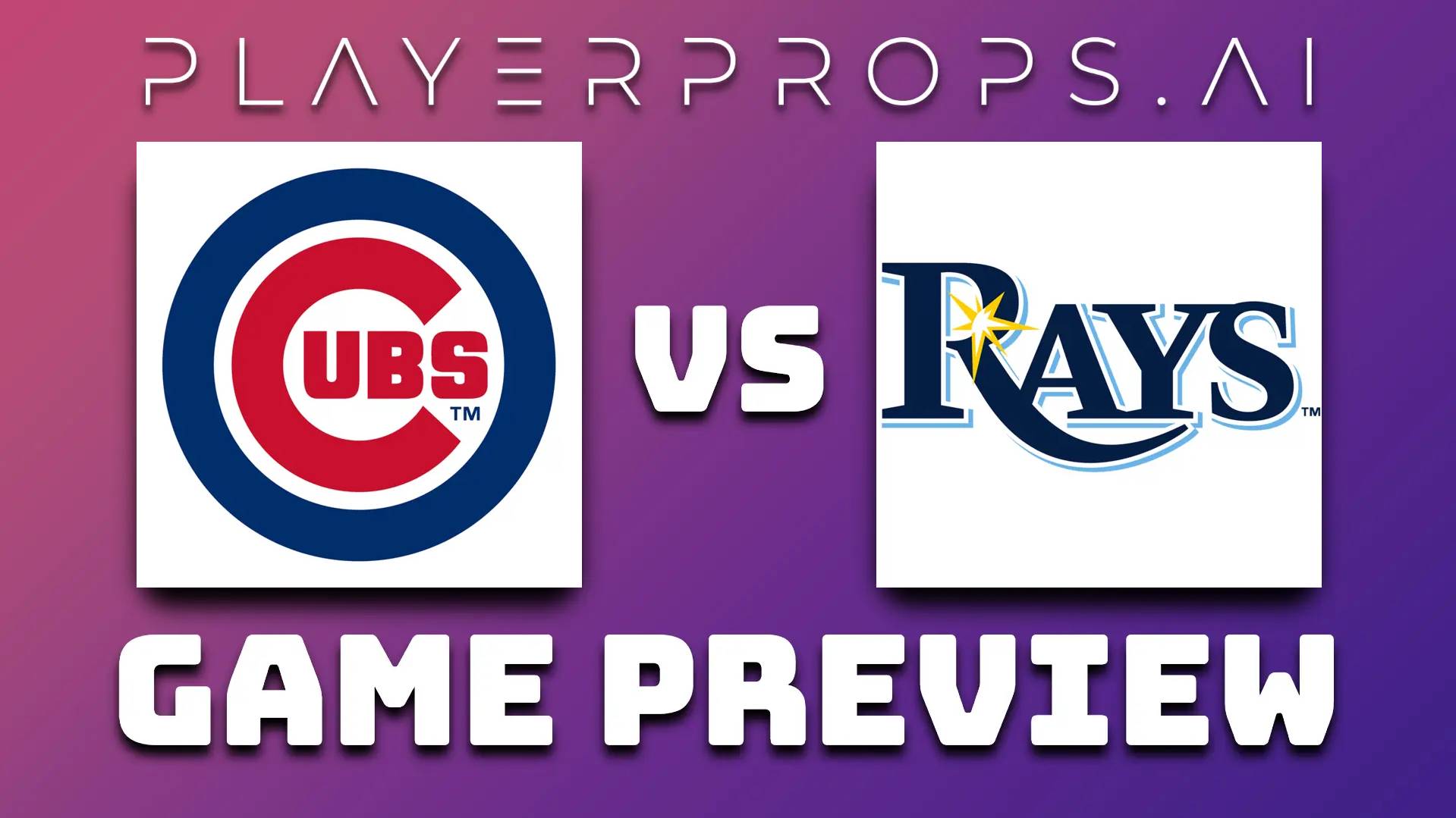 MLB CHC vs TB