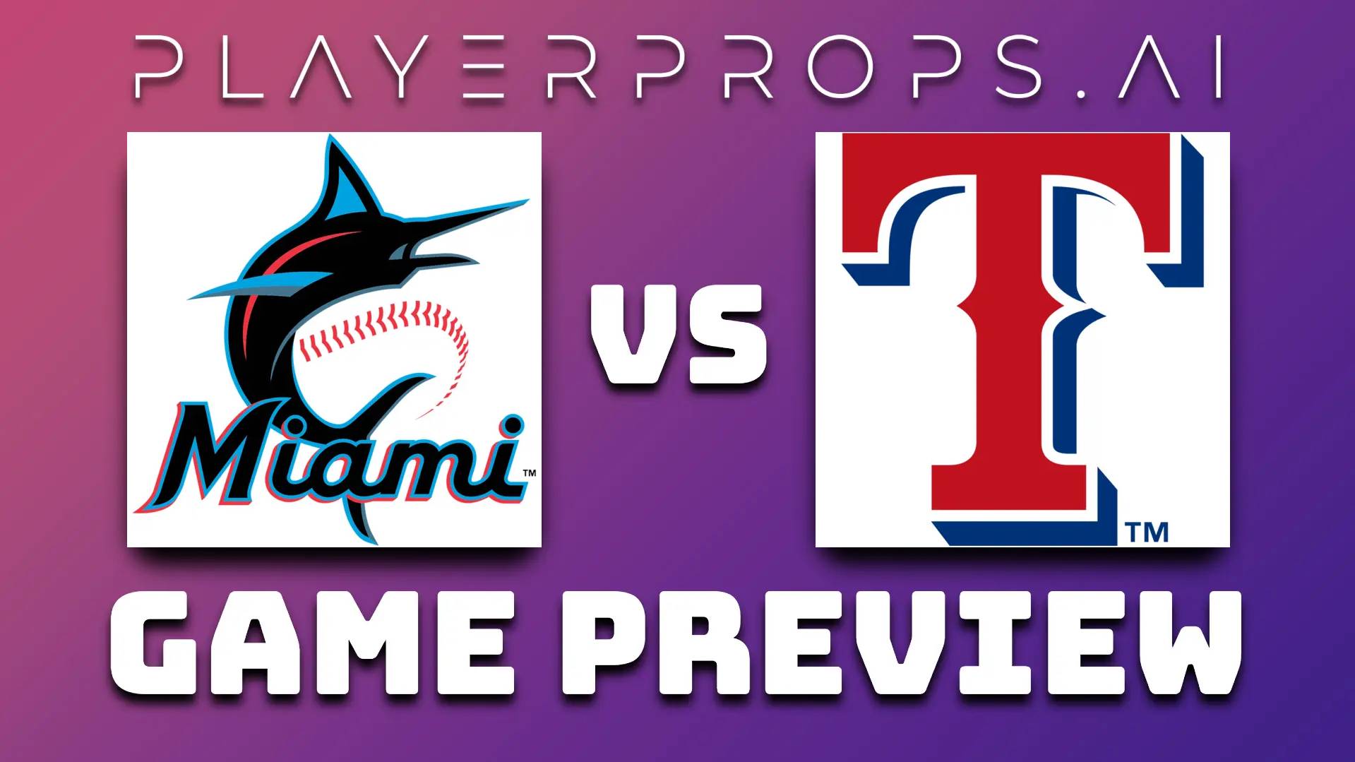 MLB MIA vs TEX 1