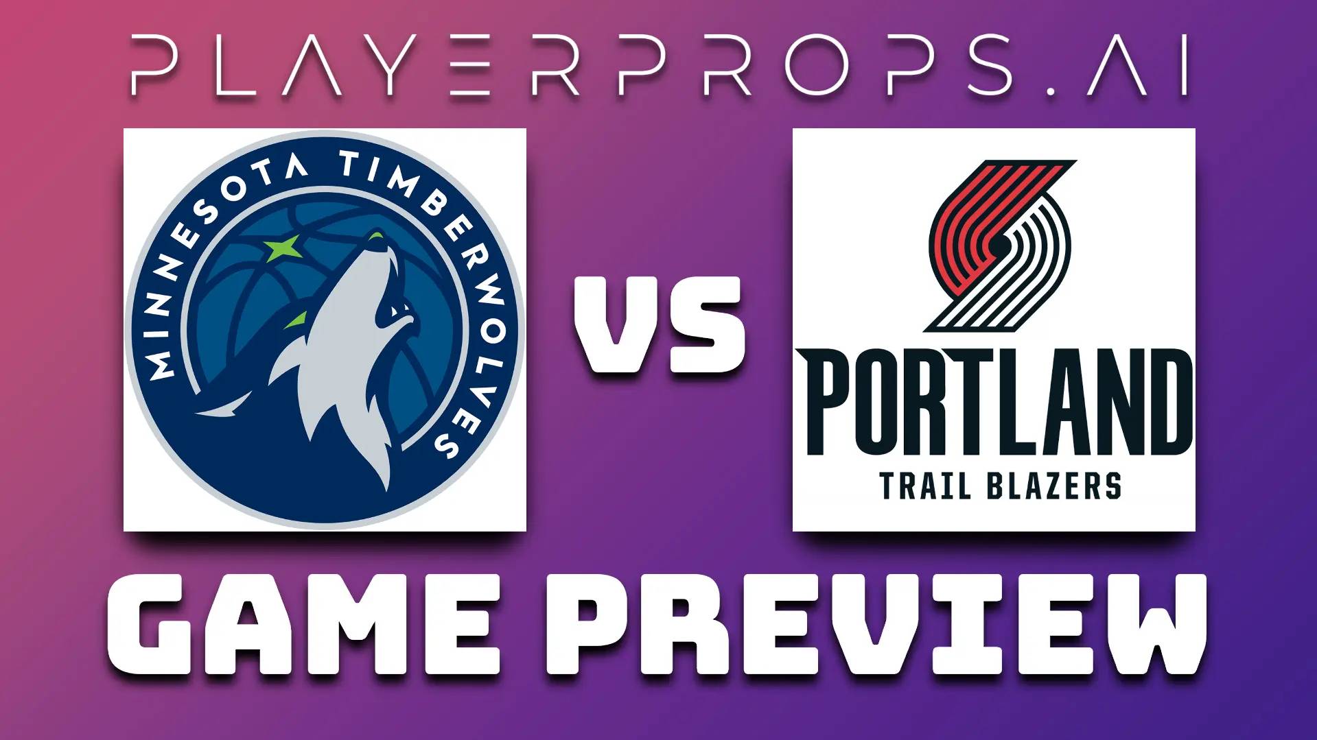 NBA MIN vs POR