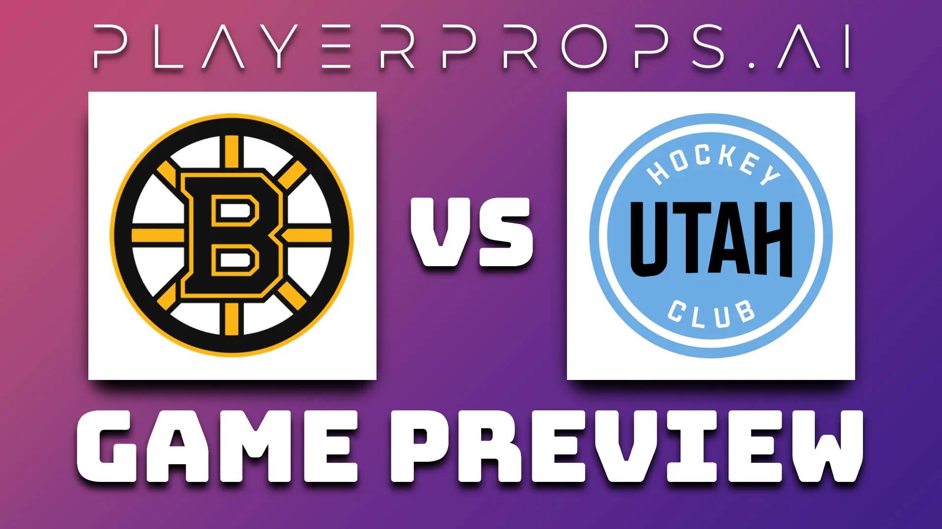 NHL BOS vs UTA