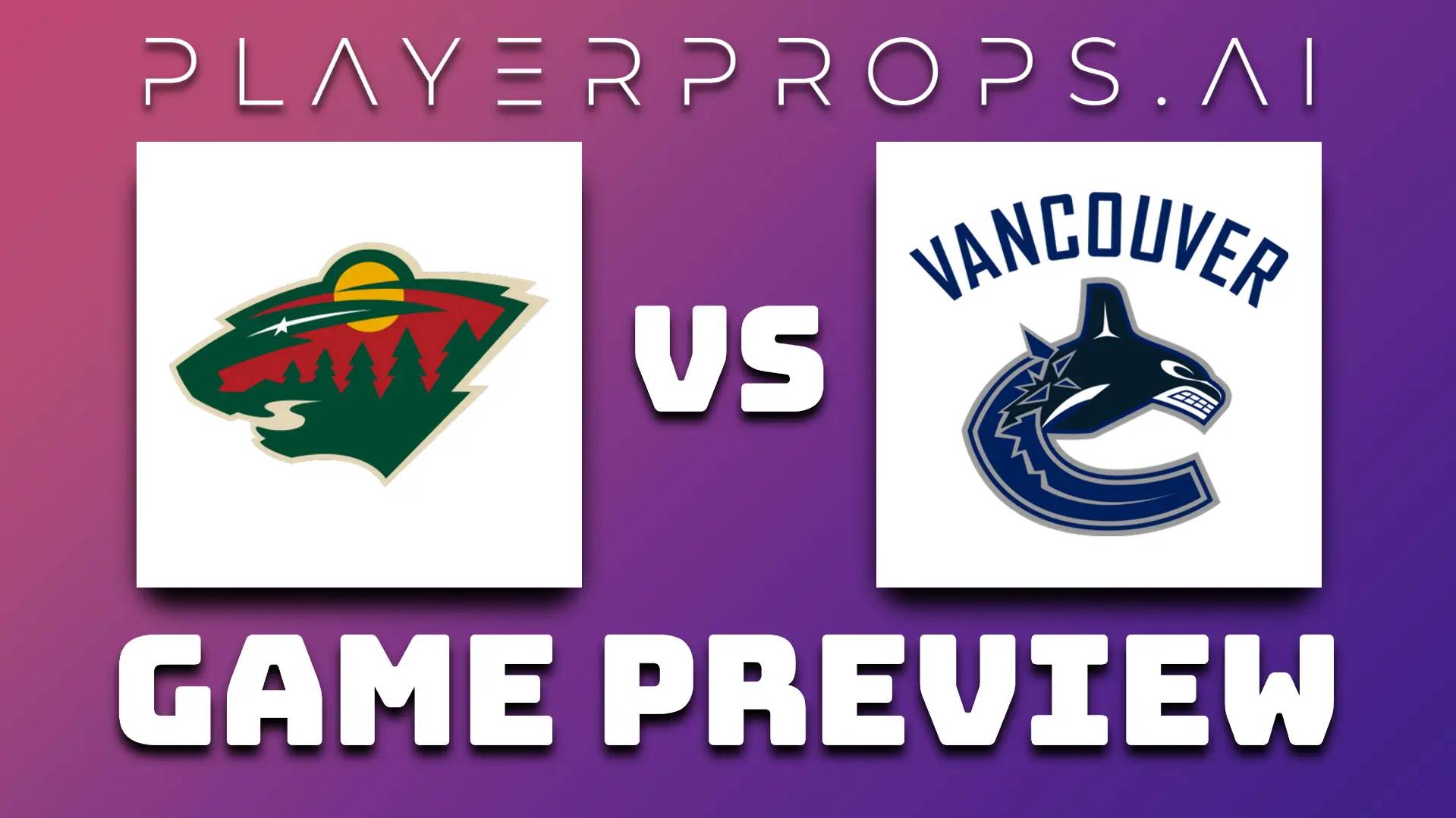 NHL MIN vs VAN