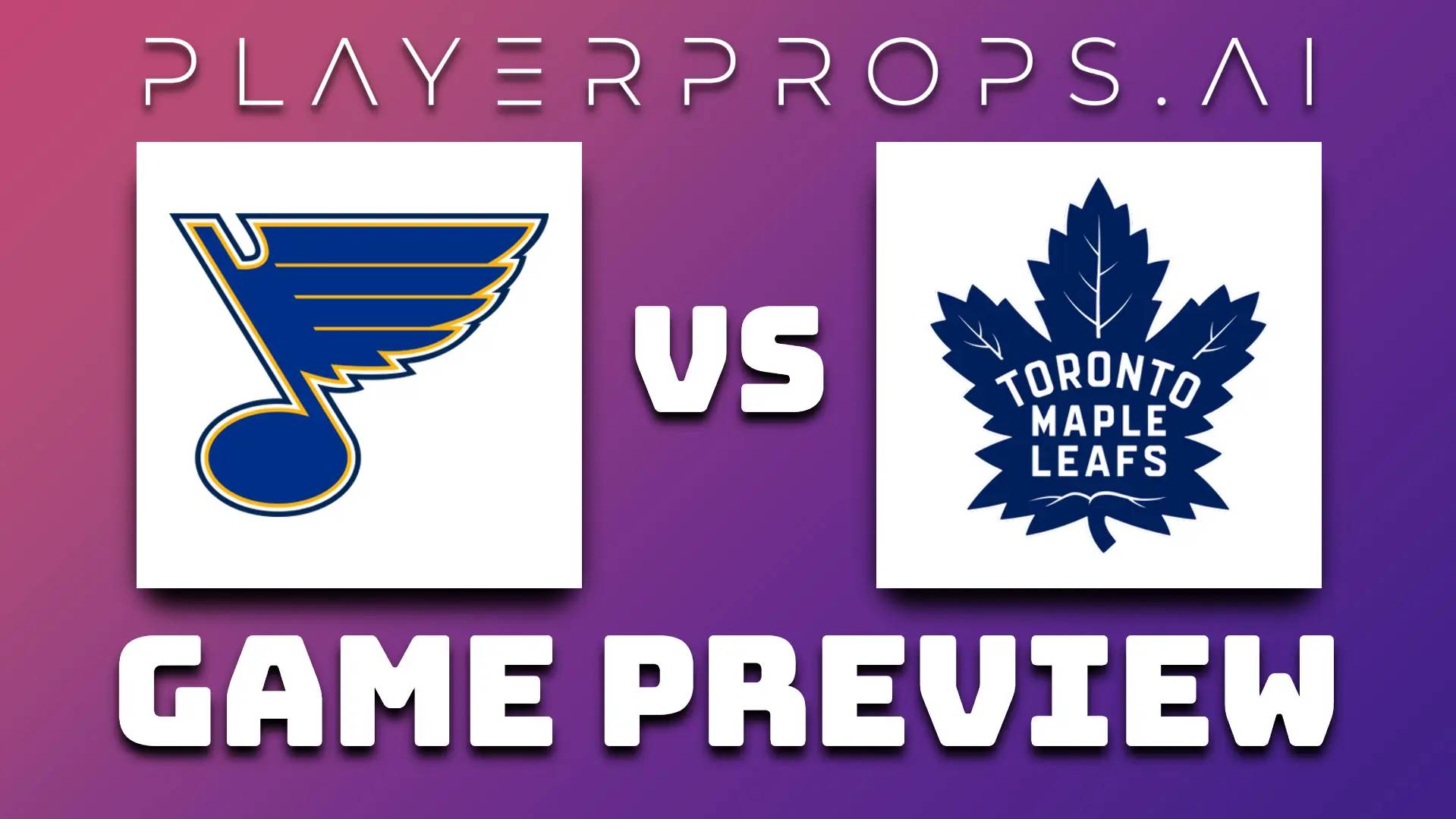 NHL STL vs TOR
