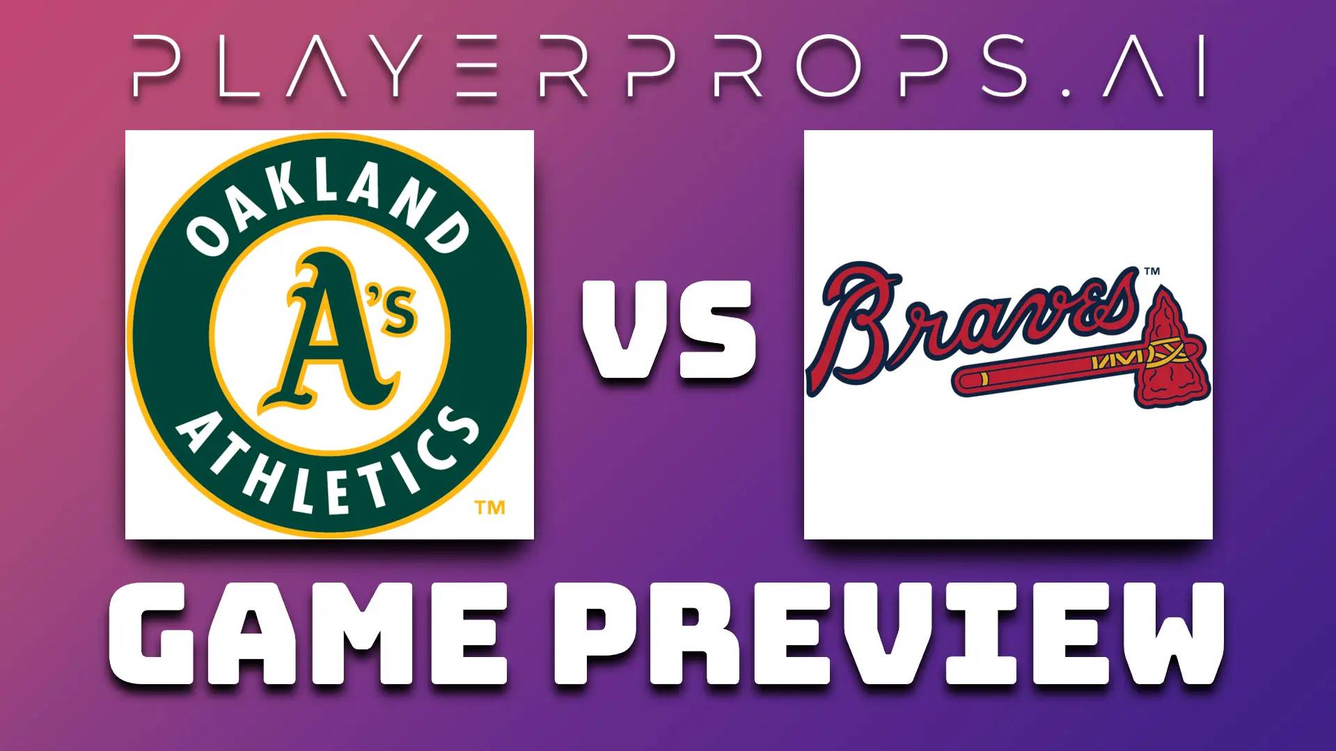 MLB ATH vs ATL