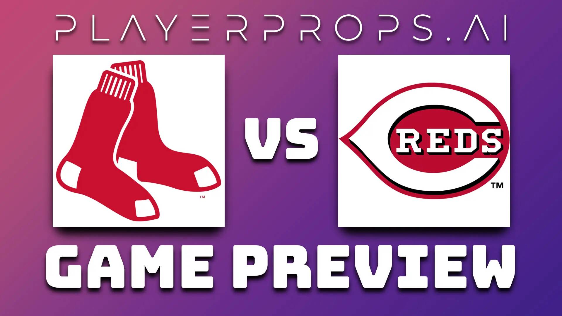 MLB BOS vs CIN